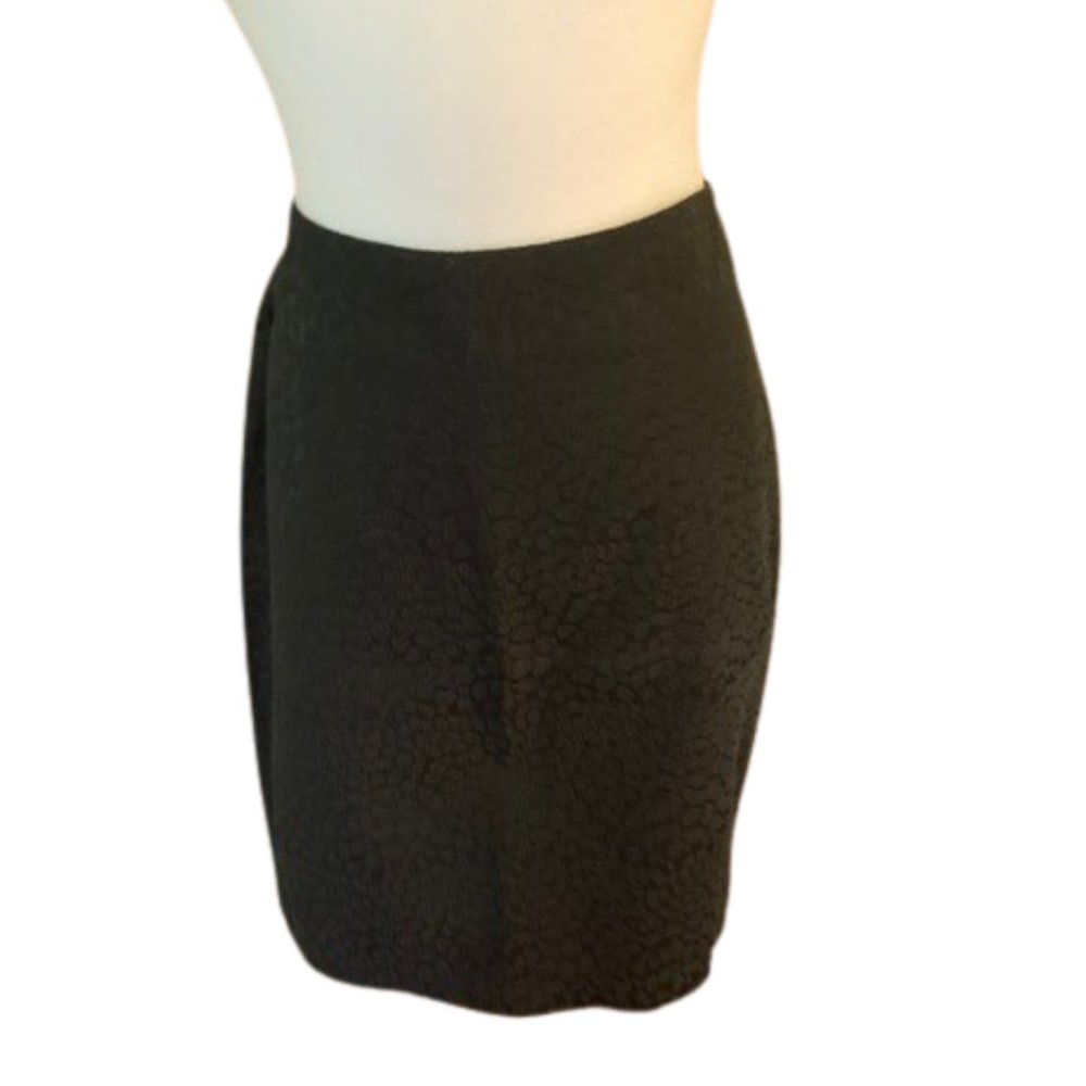 NY & CO Black Textured Skirt